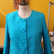 veste tailleur verte